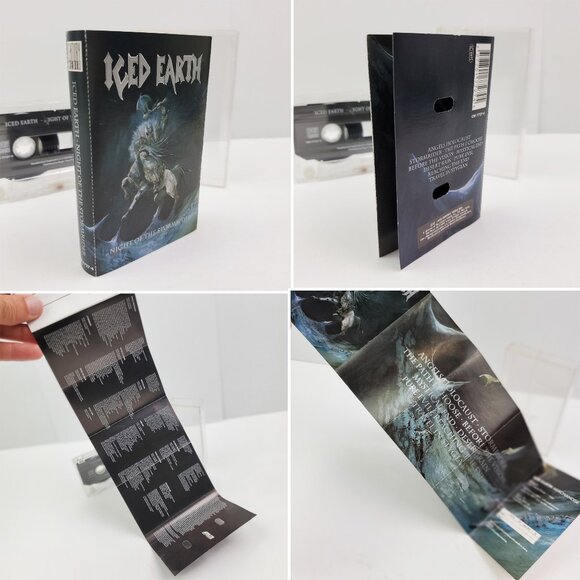 Iced Earth Night of Stormrider Cassette Tape Heavy Metal  Vintage 1992 Tested - Picture 5 of 8